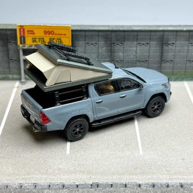 TW Diecast 1/64 Scale Toyota Alloy Car Model Toyota Hilux Pickup Truck Play Vehicles Toys for Boys Original Box