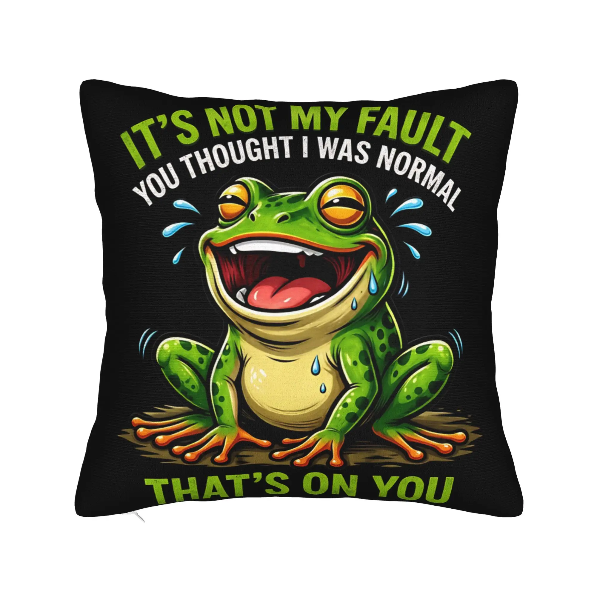 Its Not My Failt You Thought I Was Normal Thats On You Pillow Case  Fashion Pillow Cover Print Pillowcases For Party Home Decor