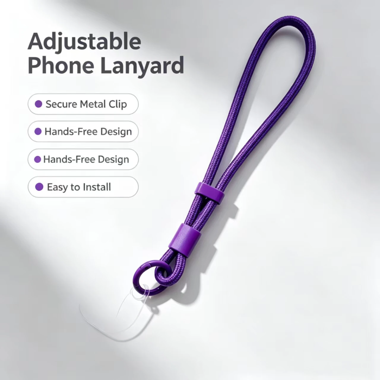 2er-Pack Handy-Lanyard, verstellbarer Handy-Lanyard-Riemen, Handgelenk-Lanyard mit Befestigungslaschen für Smartphones
