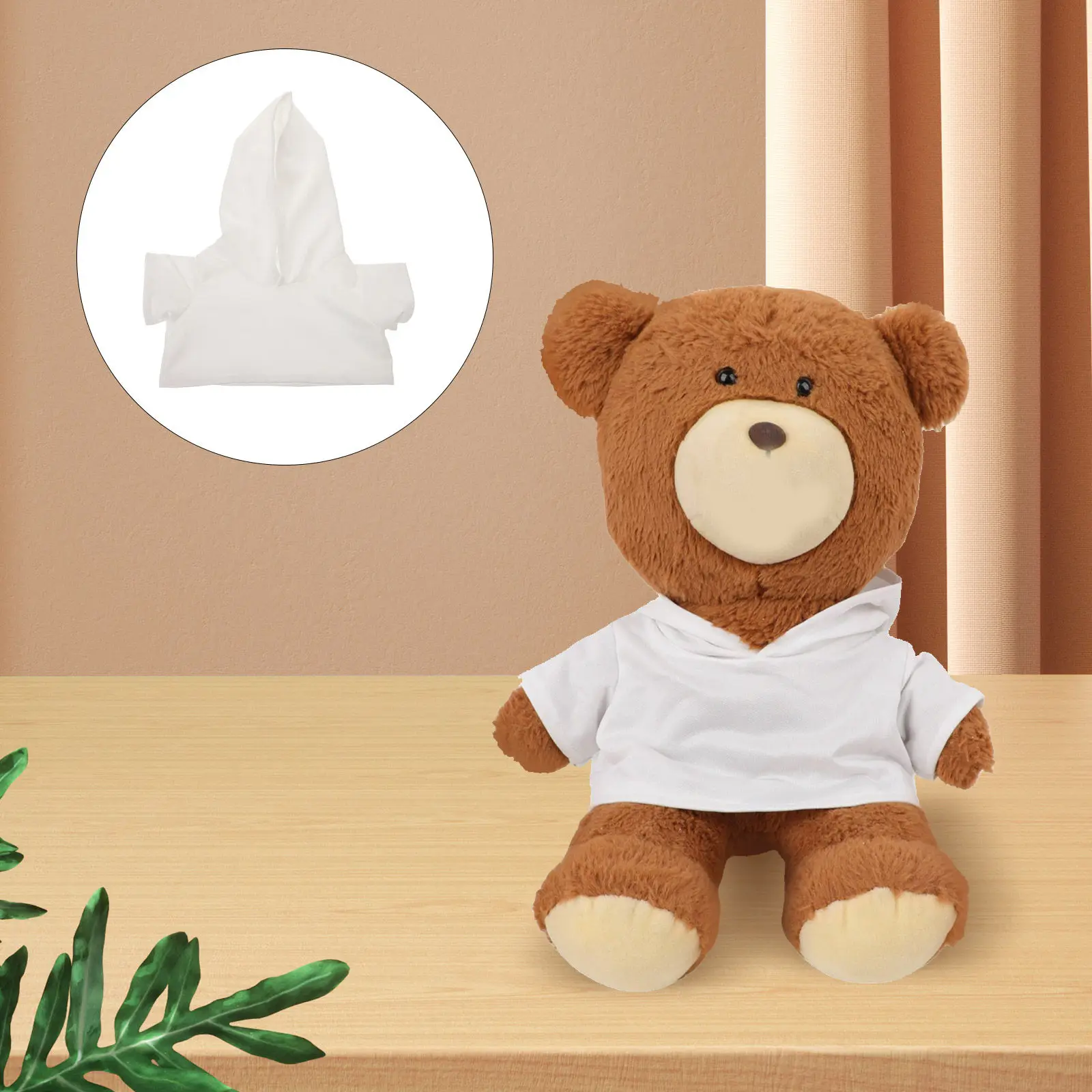 

Набор из 4 мини-футболок с медведями, мягкие и удобные футболки для маленьких плюшевых игрушек, милый комплект одежды, заготовки для печати, поделок и сувениров для вечеринок