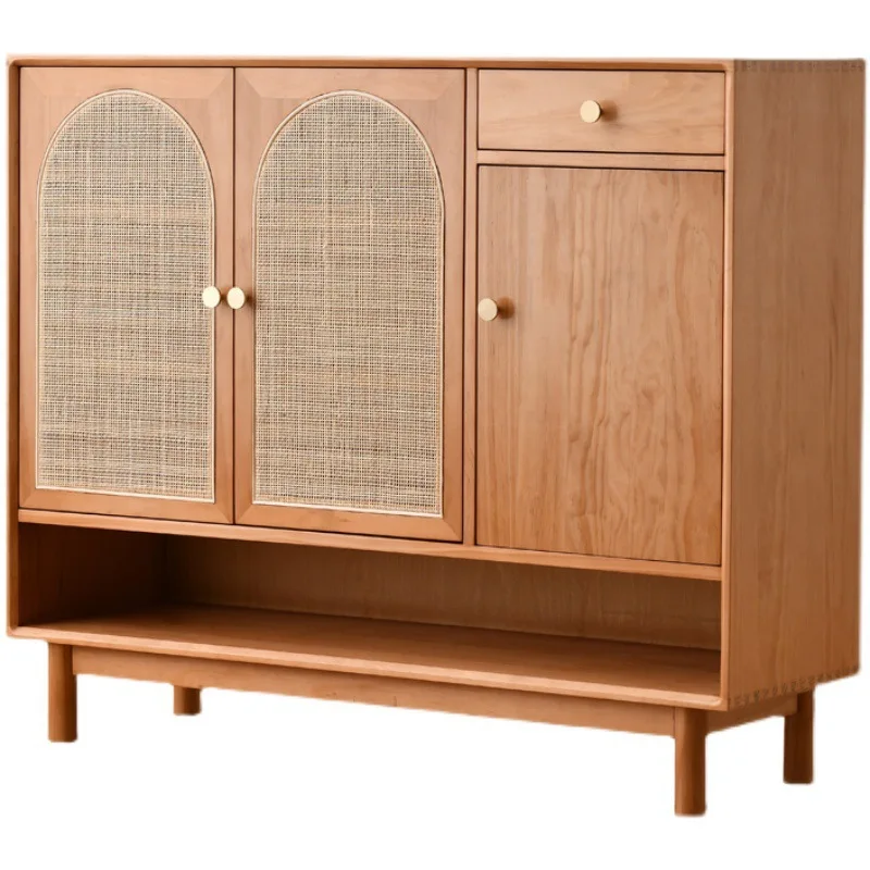 

Скандинавские однотонные шкафы для обуви, плетение из дерева из ротанга, фойе, шкафы для обуви для гостиной, простая мебель для дома Kast Voor Schoenen ZY40XG