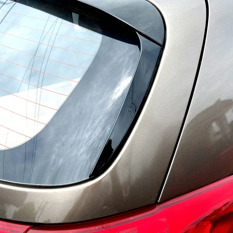 

Rear Window Spoiler Side Wing Trim Cover Fit For Kia Sportage R 2011 2012 2013 2014 2015 ABS Glossy Black