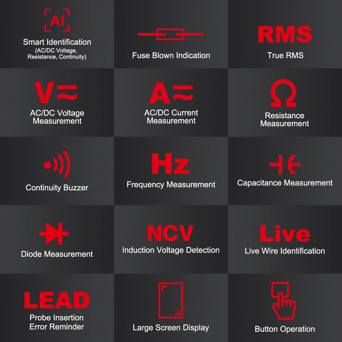 HABOTEST HT112B cyfrowy inteligentny multimetr Auto zakres DMM woltomierz True RMS NCV miernik napięcia 4000 liczy inteligentny Multitester