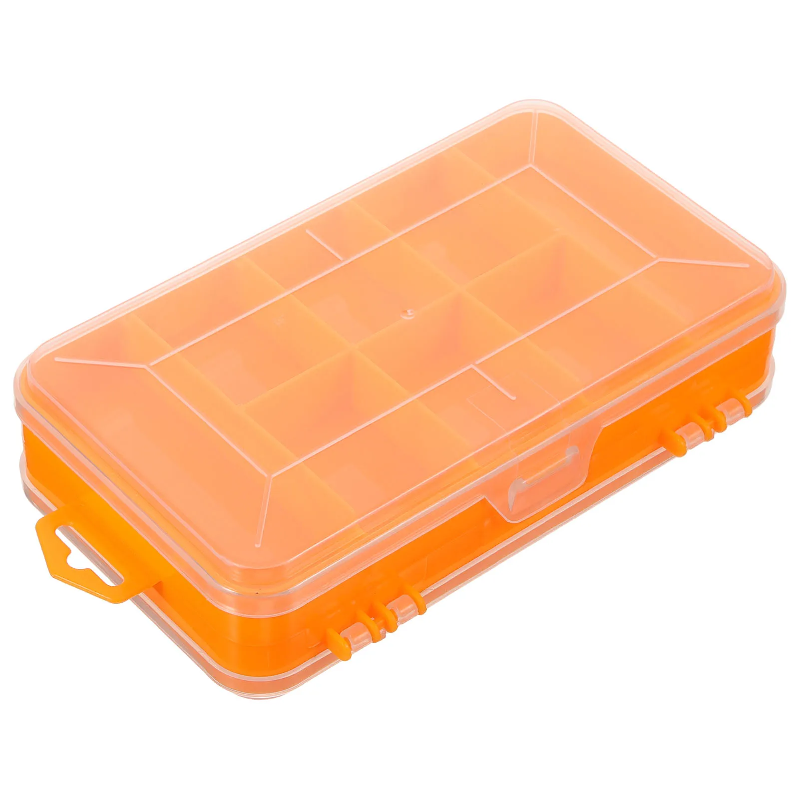 Doppelseitige Aufbewahrungsbox aus Kunststoff, Hardware-Organizer, Fachbehälter für kleine Teile, Muttern, Schrauben, Bolzen, Perlen