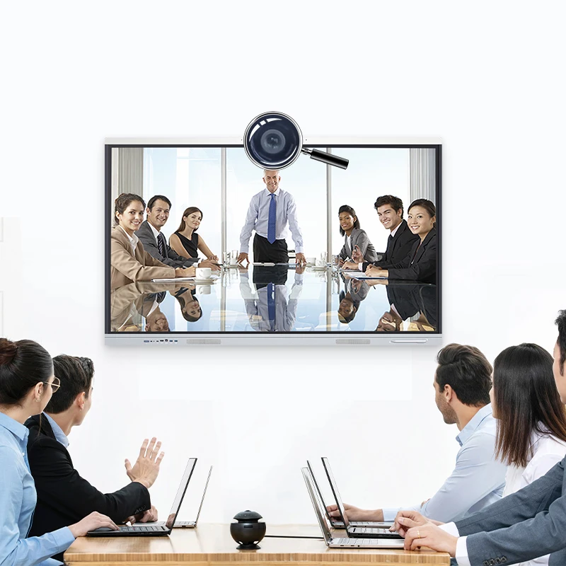 Combinazione di schede LED interattive intelligenti con schermo piatto da 86 pollici e lavagna per l'istruzione disponibili in dimensioni 75 65 e 55 pollici