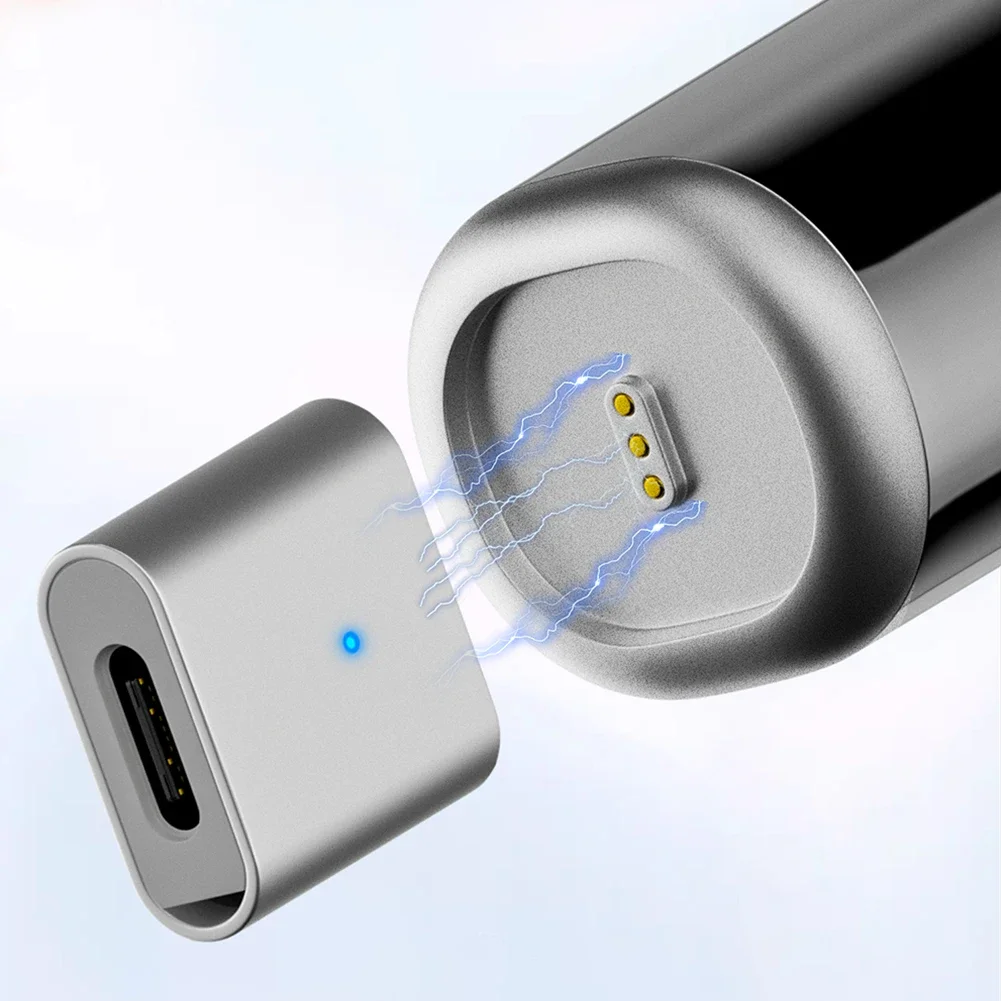 Type-C/8 Pin Female To Magnetic 3Pin Adapter USB C Adapter Converter Charger Cable Connector for Laifen Wave Electric Toothbrush
