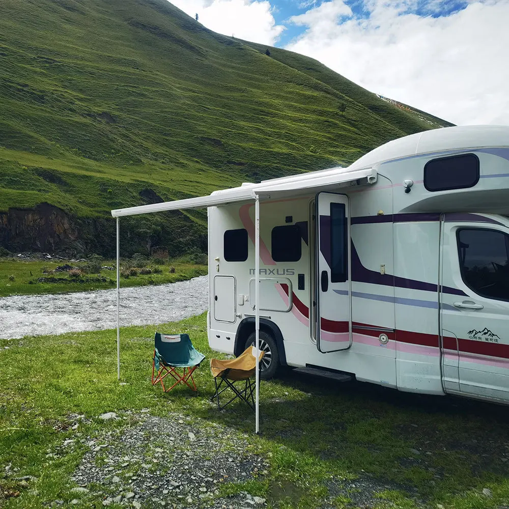 Toldo Eléctrico de Aleación de Aluminio Premium para Autocaravanas, para Campamentos al Aire Libre