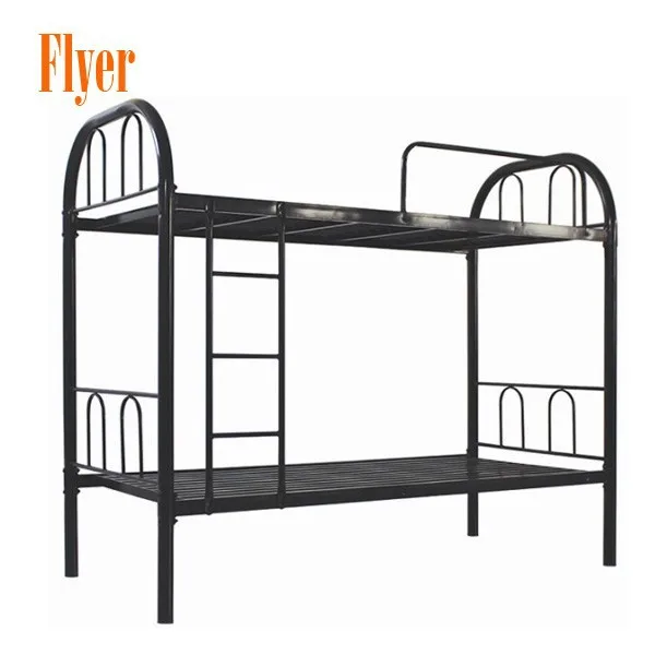 2021 Hot Sale Knock Down Heavy Duty Metal large double school flat apartment Bunk Bed