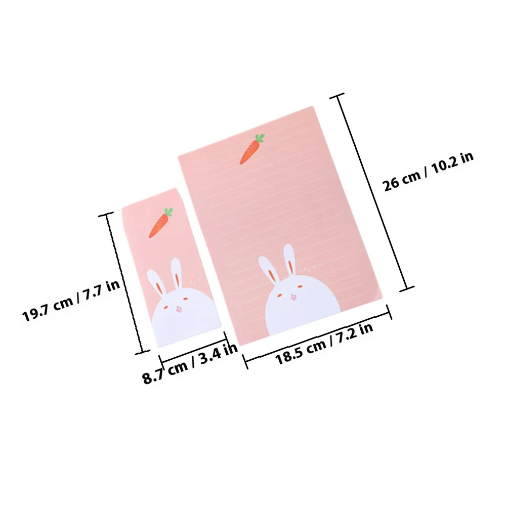 4 مجموعات القرطاسية مجموعة الورق نمط جديد ورق الكتابة والمغلفات لبطاقات عطلة دعوات رسائل أوراق المغلف عدة #2