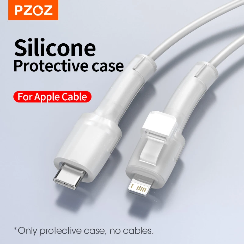 PZOZ PD Cable Protector For Apple iPhone 15 14 Plus 13 12 11 Pro Max iPad USB Type C Charger USBC Original Data Cord Saver Cover