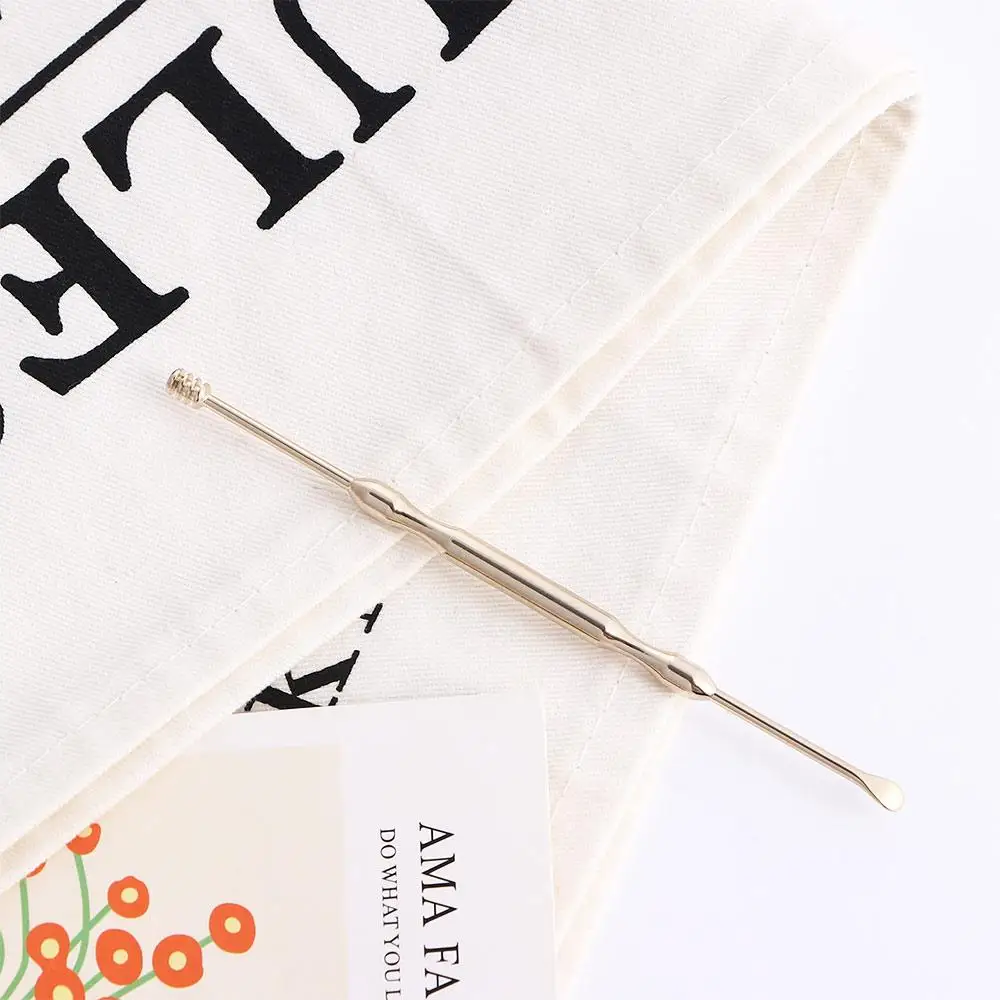 الفولاذ المقاوم للصدأ المنزل السفر كوريت دوامة نوع الأذن الرعاية للكبار شمع الأذن أداة إزالة الصواميل آذان حفر مغرفة الأذن نظافة الأذن الشمع اختيار