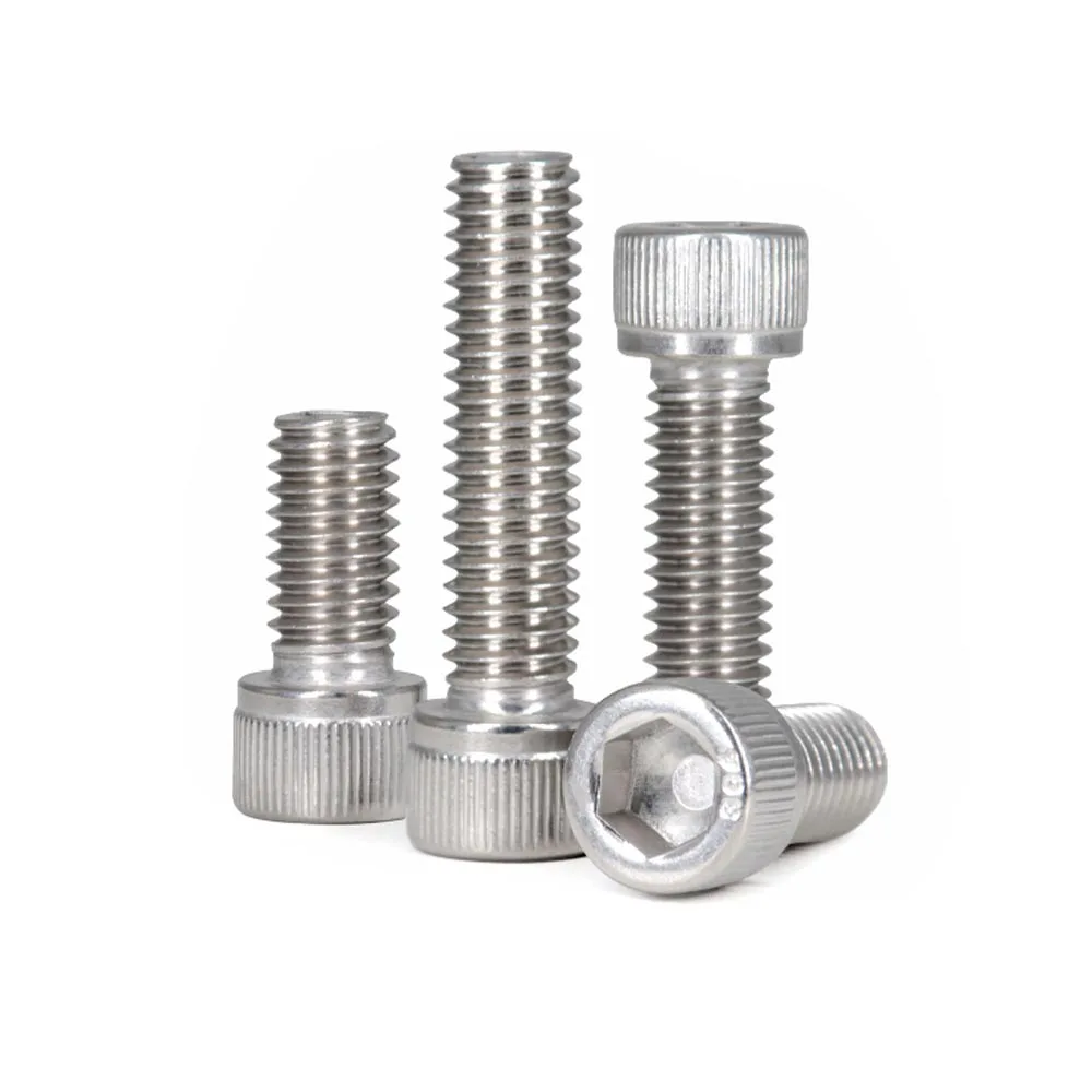 2/10/50pcs UNF UNC 0# 2# 4# 6# 8# 10# 12# US Fine Coarse Thread 304 Stainless Steel Hex Hexagon Socket Allen Cap Head Bolt Screw