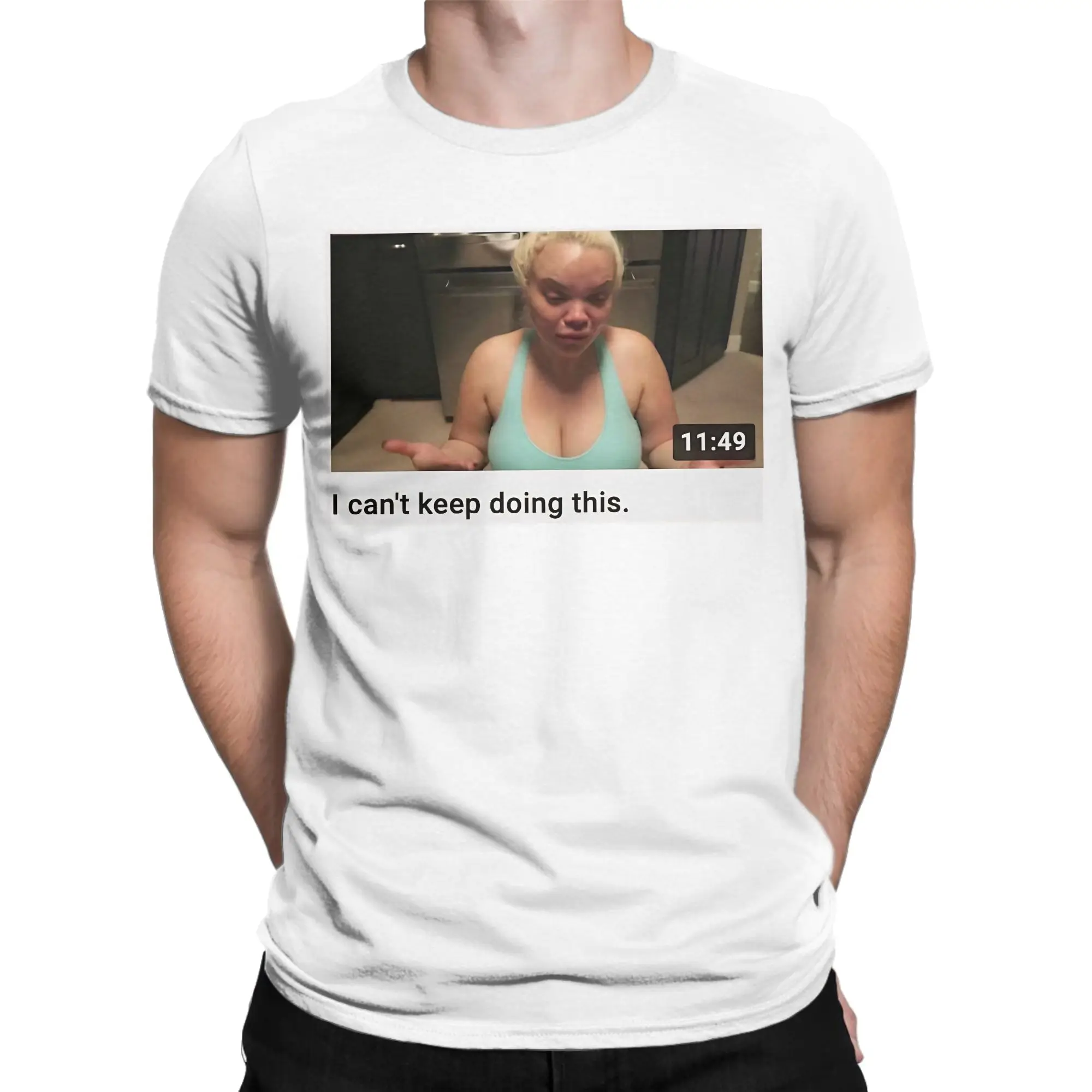 Trisha Paytas Tapestry  Pure Cotton T Shirt For Man Summer  Y2K Fun T Shirts Breathable Harajuku Tees Oversized Print Clothing