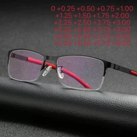 Gafas de lectura de diseño cuadrado para hombre, gafas fotocromáticas grises para presbicia, gafas de visión de lejos con fuerza de 0 a +400