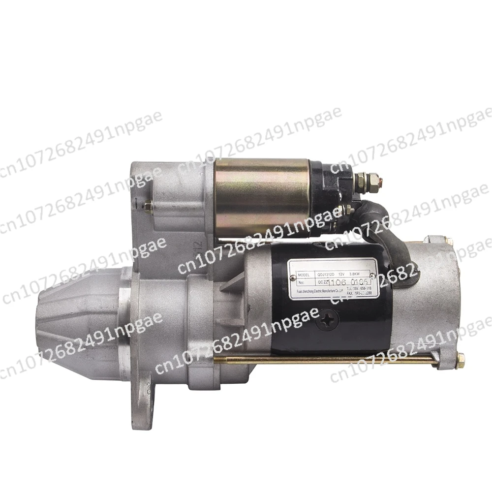 QDJ1312D 12V 3.8KW Engine Starter Motor Power Diesel Generator Motor Starters Electric Genset Parts Fast Start 11 Teeth