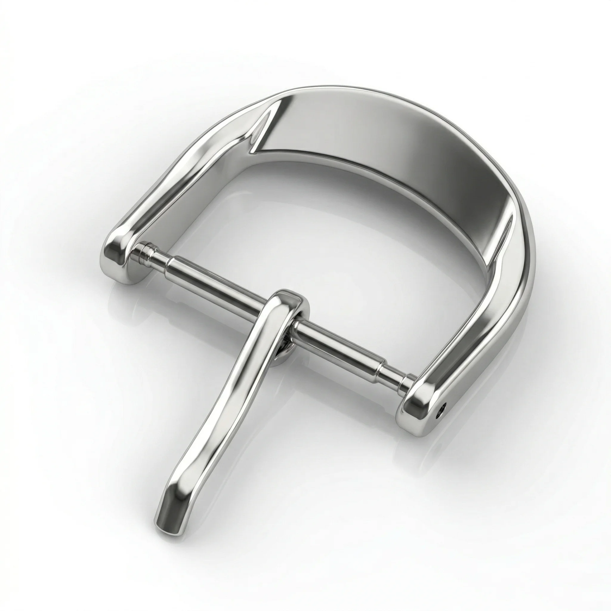 Solid Stainless Steel Silver Gold Watch Buckle 12 1618 20 22mm Metal Polished Leather Watchbands Strap Clasp Watches Accessories