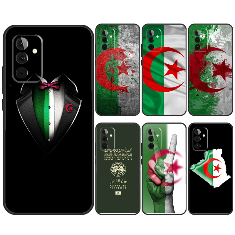 Algeria Flag Algerian Case For Samsung Galaxy A32 A52 A12 A14 A34 A54 A51 A71 A15 A25 A35 A55 A53 A33 A13 Cover