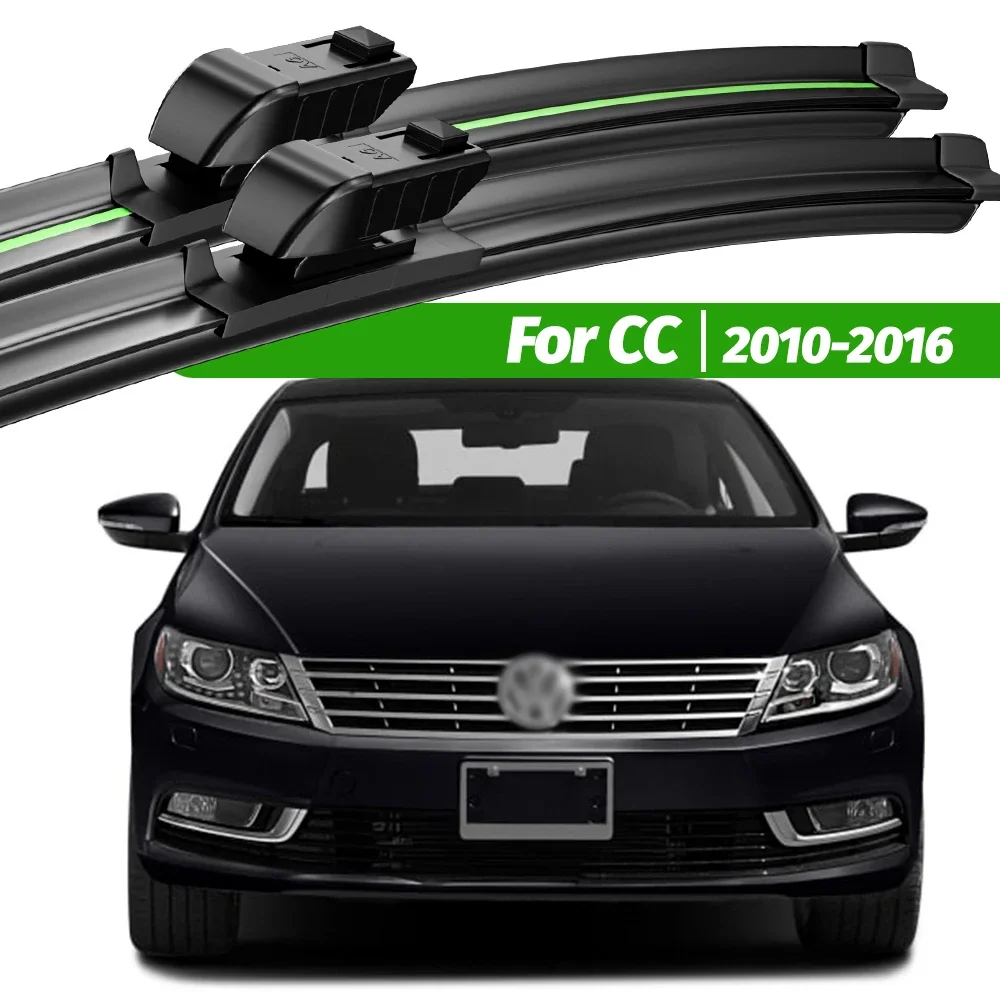 

For Volkswagen VW CC 2010-2016 2pcs Front Windshield Wiper Blades 2011 2012 2013 2014 2015 Windscreen Window Accessories