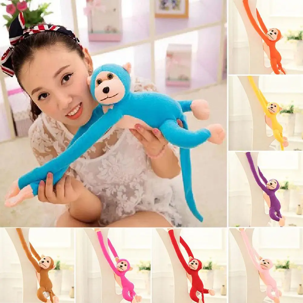 New Color Long Arm Monkey Plush Stuffed Doll Kids Cute Hanging Arm Gifts Toys Soft Creative Plush Animals Monkey Stuffed Lo E8S7