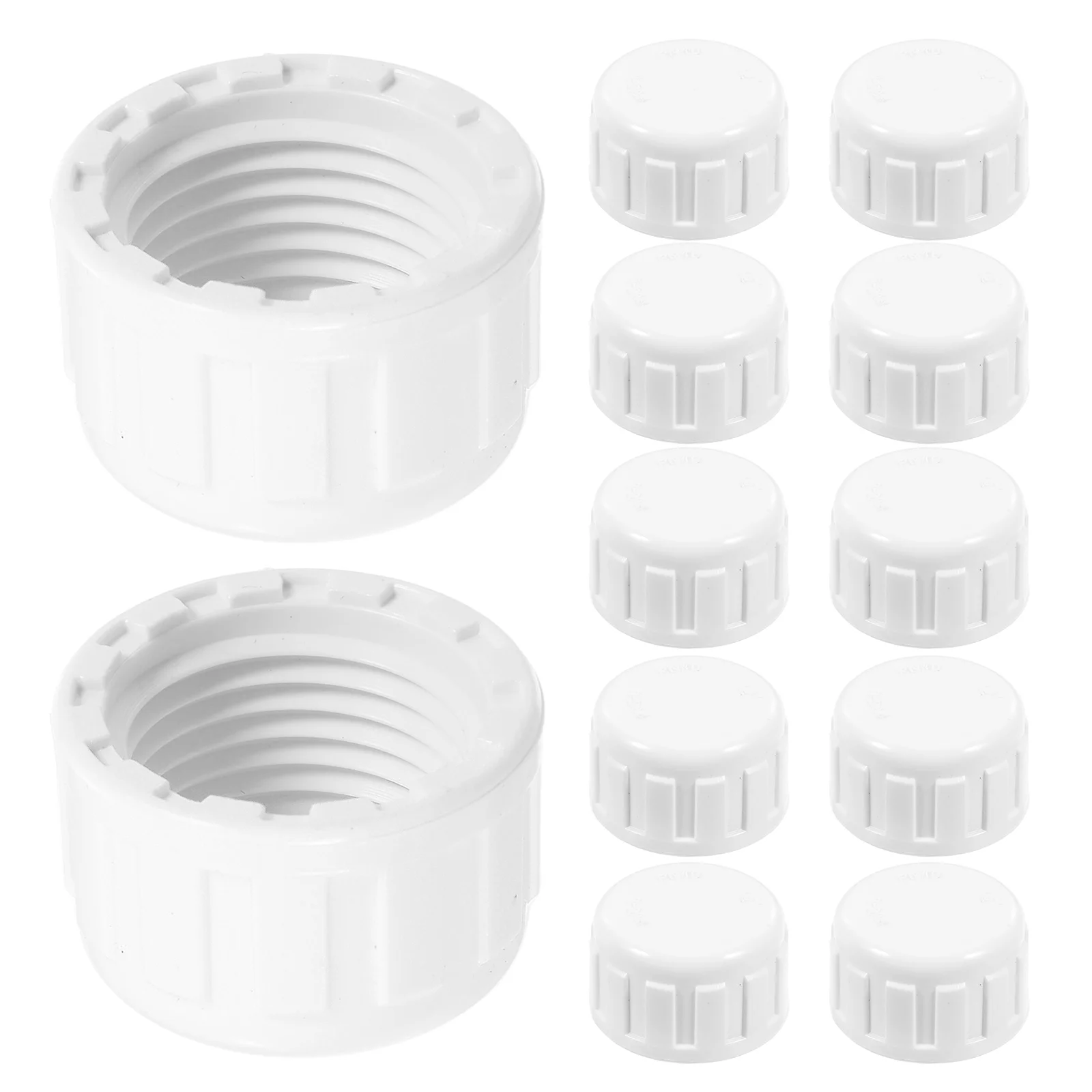 20 pcs PVC Pipe Cap End Stopper Female Threaded Adapter Longlasting Garden Water Fittings Sprinkler Pool Easy