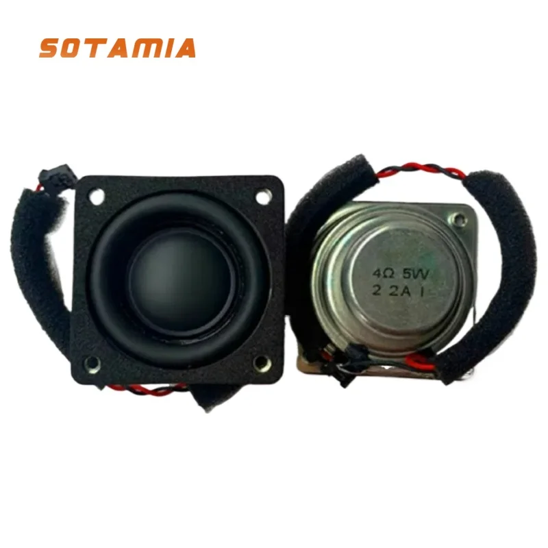 SOTAMIA 2Pcs 1.5 인치 휴대용 전체 범위 스피커 40mm 4 옴 5W HIFI 스피커 사운드 음악 확성기 DIY 블루투스 사운드 박스
