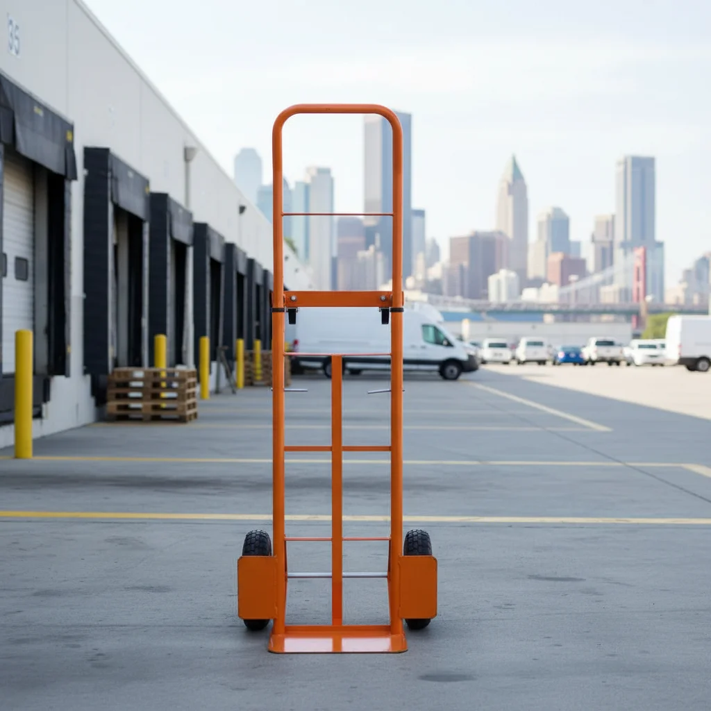 

Heavy Duty Steel Hand Truck Dolly Hand Cart Trolley with 250 kg Load Capacity 4.10/3.50-4 Pneumatic Wheels Tool