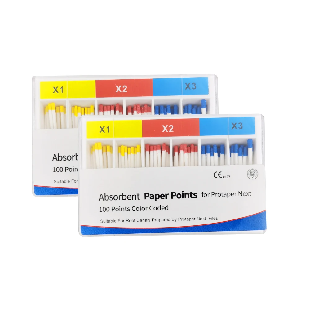 2box Pro Next Taper Dental Absorbent Paper Points X1 X2 X3 Paper Dental Root Canal Absorption Endodontics Obturation