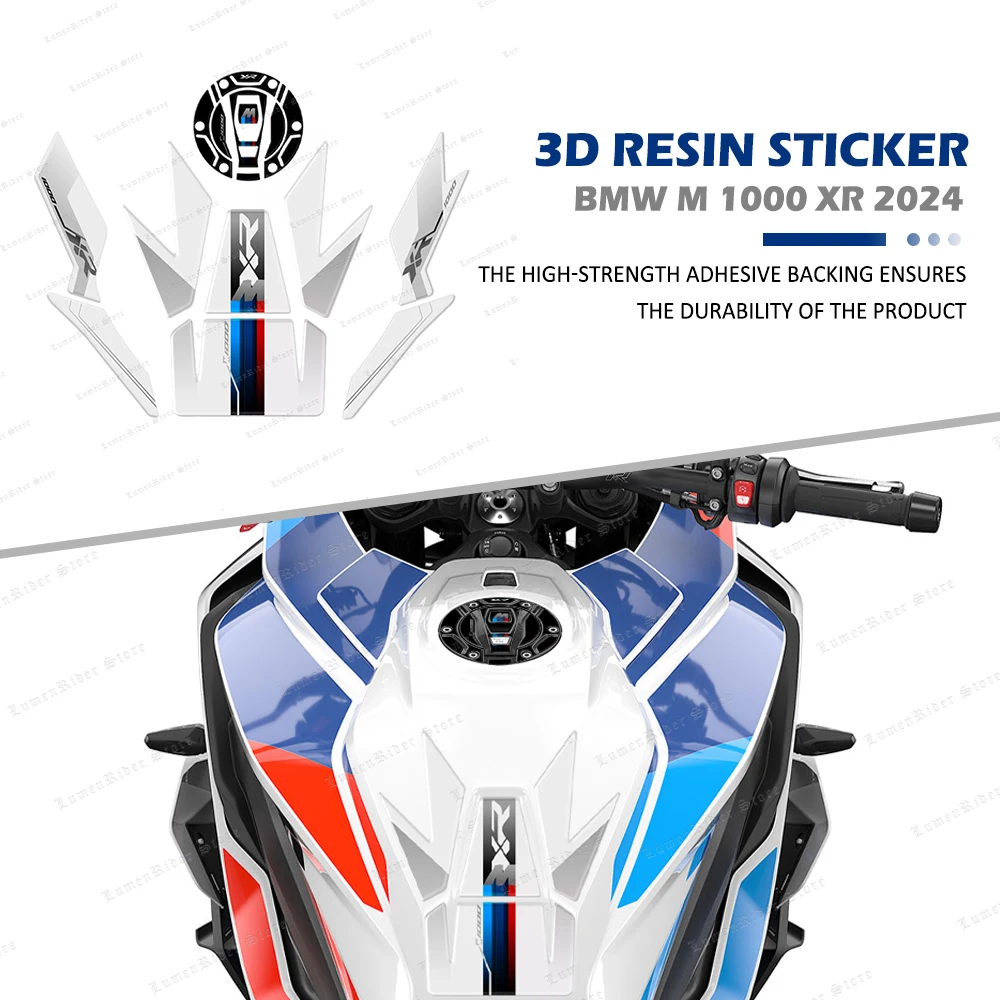 For BMW S1000XR M1000XR Motorsport Motorcycle Tank Pad Protector Protection 3D Sticker Kits Gas Tank Pad Protection Decals