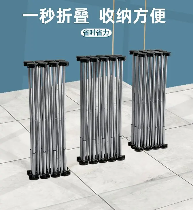 Heavy‑Duty Stainless Steel Workbench 1500KG Load Spider‑Leg Quick Stretch Foldable for Construction Projects