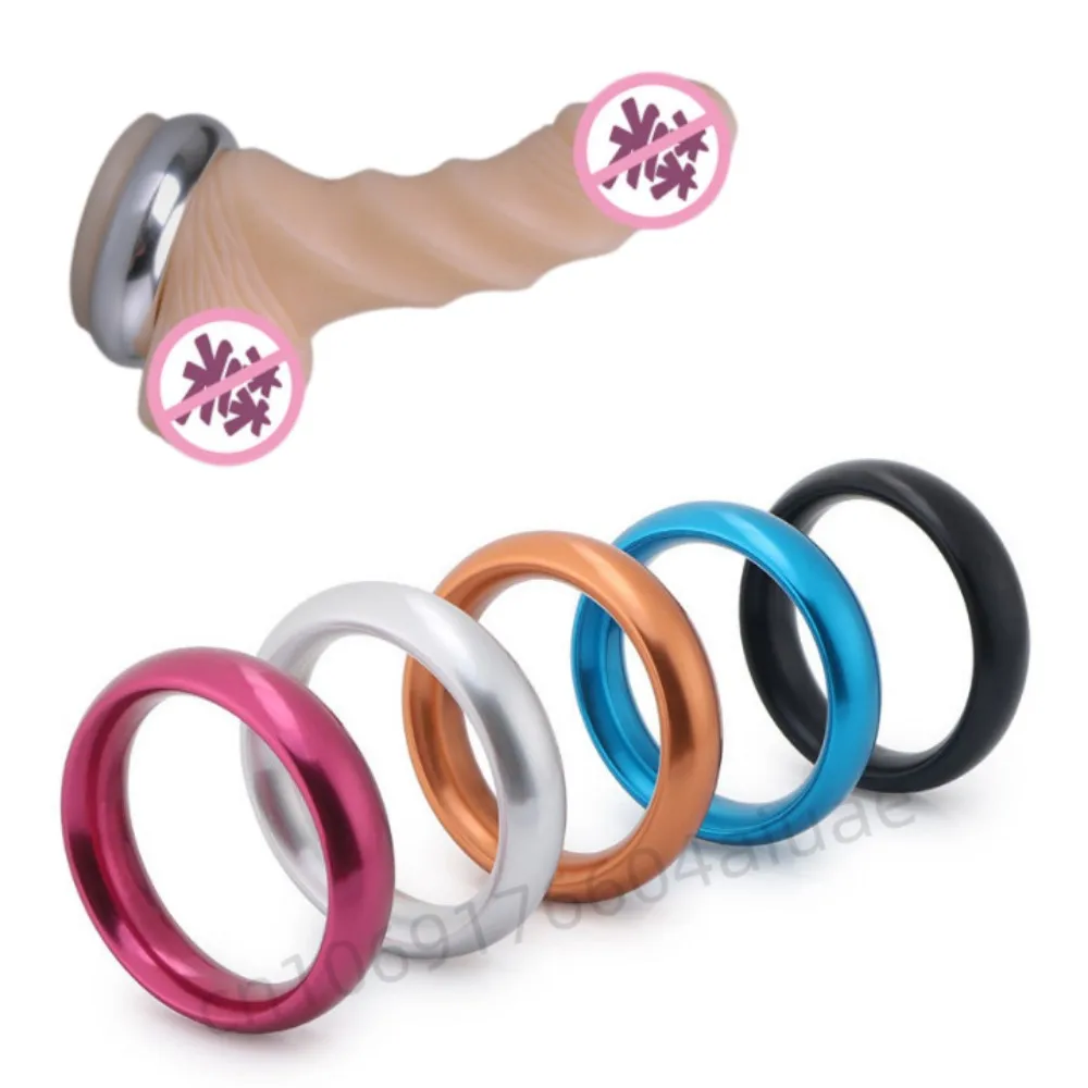 Metal Penis Ring Male Cock Ring Locking Rings Male Adult Sexual Health Products BDSM Sex Toys for Men Sex Ring Sex Tool for Men