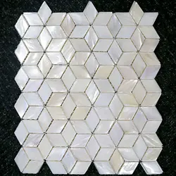 Shell Mosaic Tile Natural White Mother of Pearl Wall Backsplash Bathroom Tiles MOP191 sheet