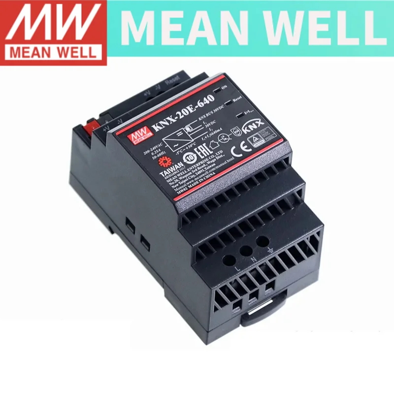 Mean Well KNX-20E-640 MEANWELL 640mA KNX EIB Power Supply with Integrated KNX BUS Choke For Security Monitorning System