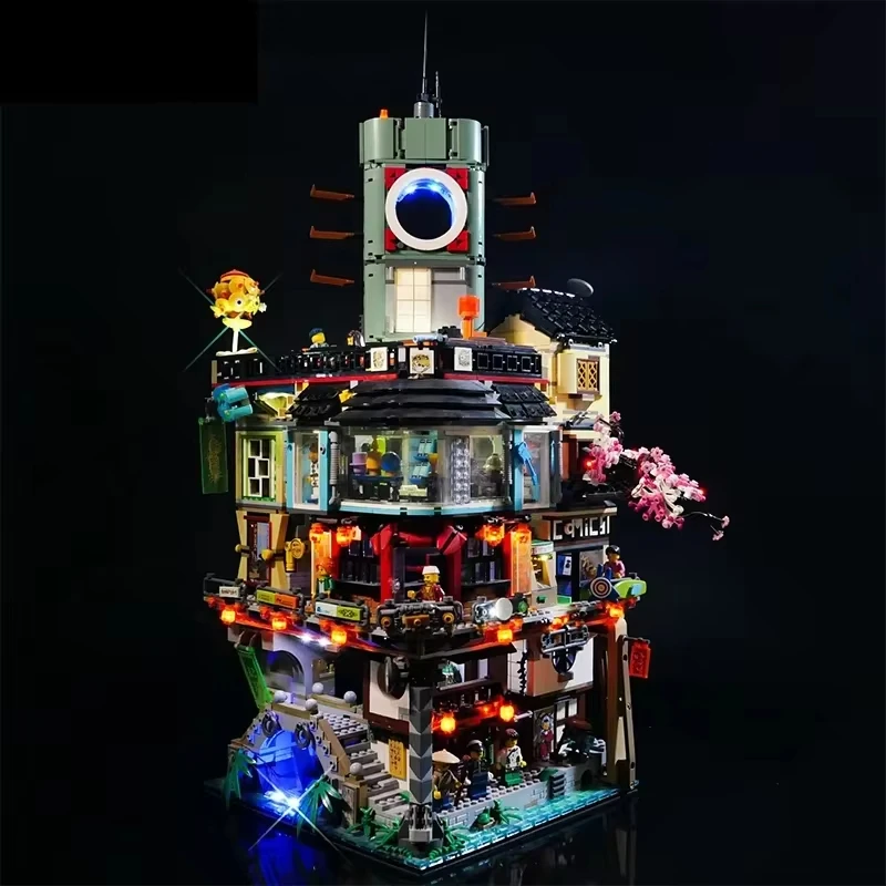 RC DIY LED Light Kit For LEGO 70620 Famous Model City ( Only LED Light,Without Blocks Model)