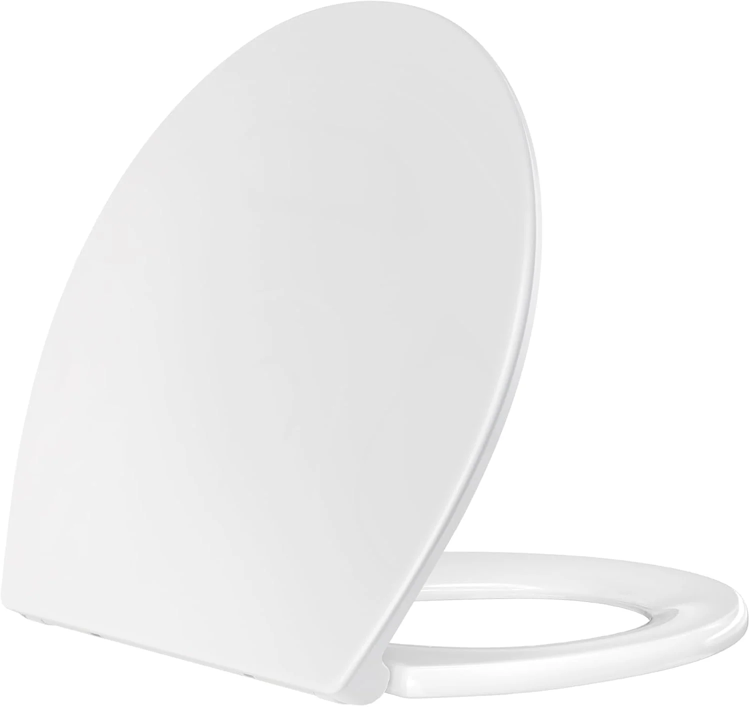 SAMODRA Siège de toilette avec frein anti-chute, Siège de toilette en forme de O, Siège de toilette en matériau UF (forme O)