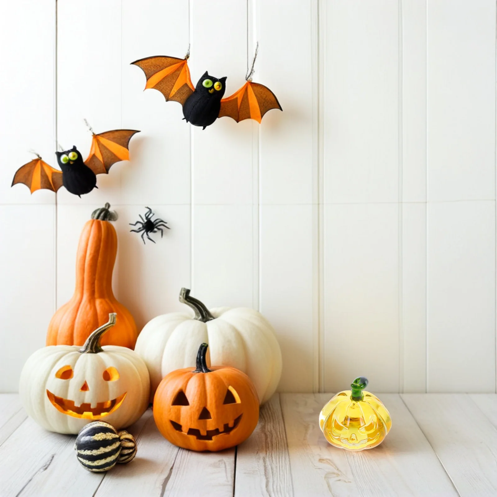 

Delicate Crystal Pumpkin Fall Decorations for Home Prop with Leaf Charm Autumn Pumpkins Centerpieces Pumpkin.