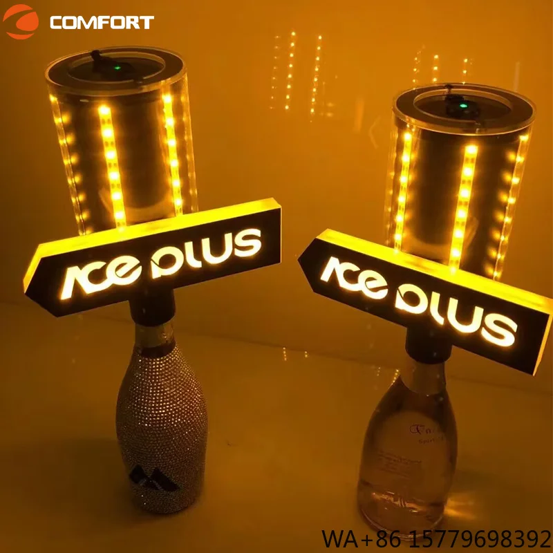 Club Bar Event New Popular  Bottle Topper Rechargeable  Led Bottle Stick Flash Stick LED Sparkler Strobe Baton