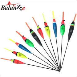 10PCS Mix Size Color Fishing Float Bobber Set Buoy Light Stick Floats For Carp Fishing Tackle Accessories Float Fishing