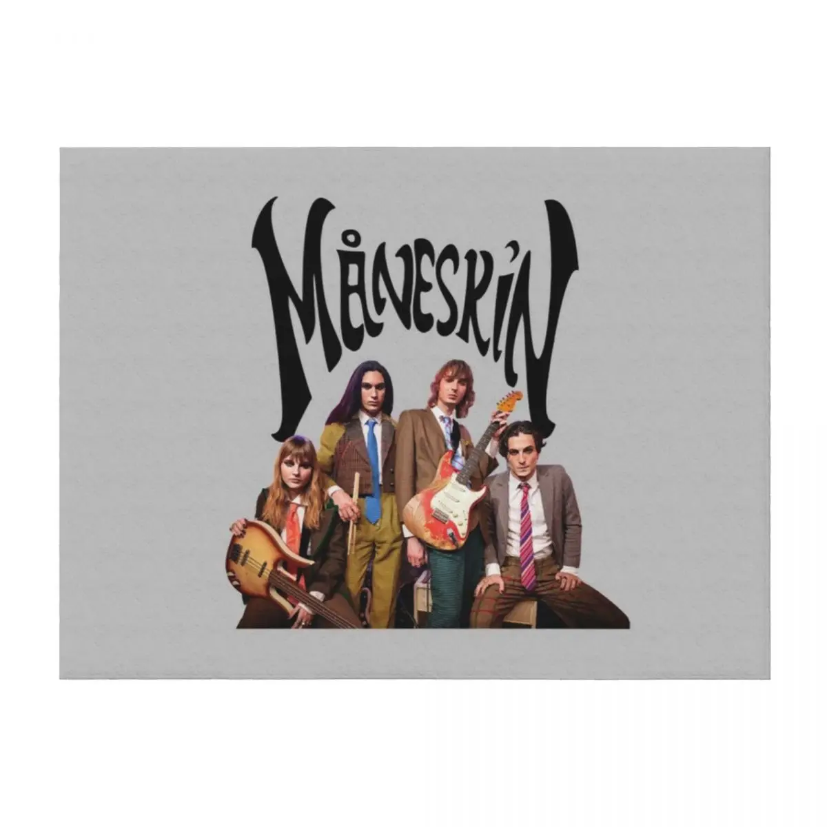 

Mneskin rock band Maneskin 2 Throw Blanket Bed Fashionable Hair Designers manga Blankets