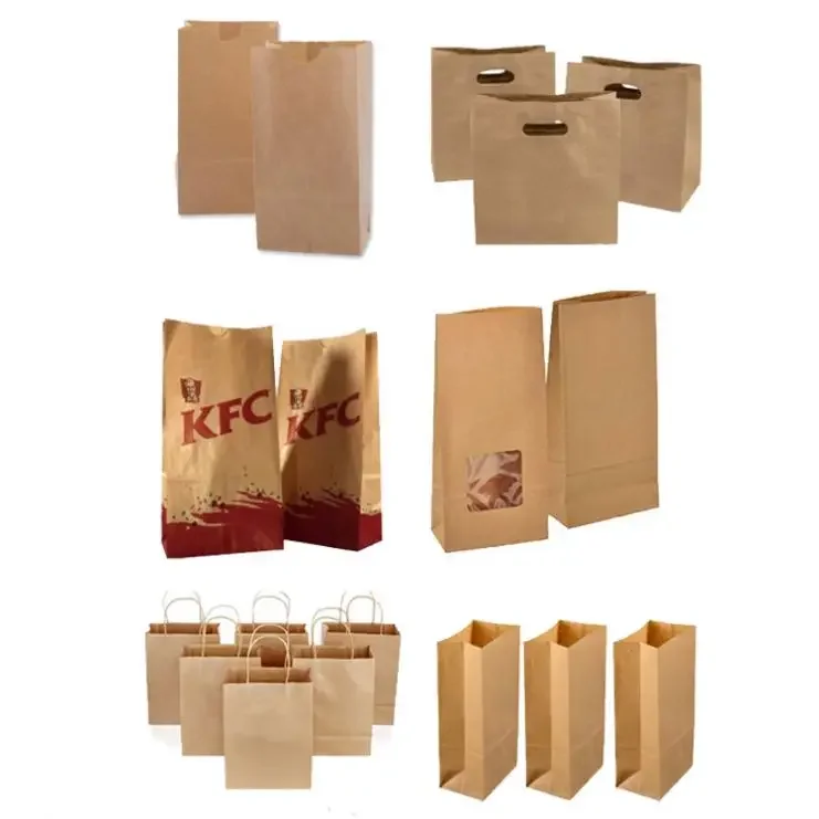 Flat Handle Automatic Square Bottom Making Machine Paper Bags