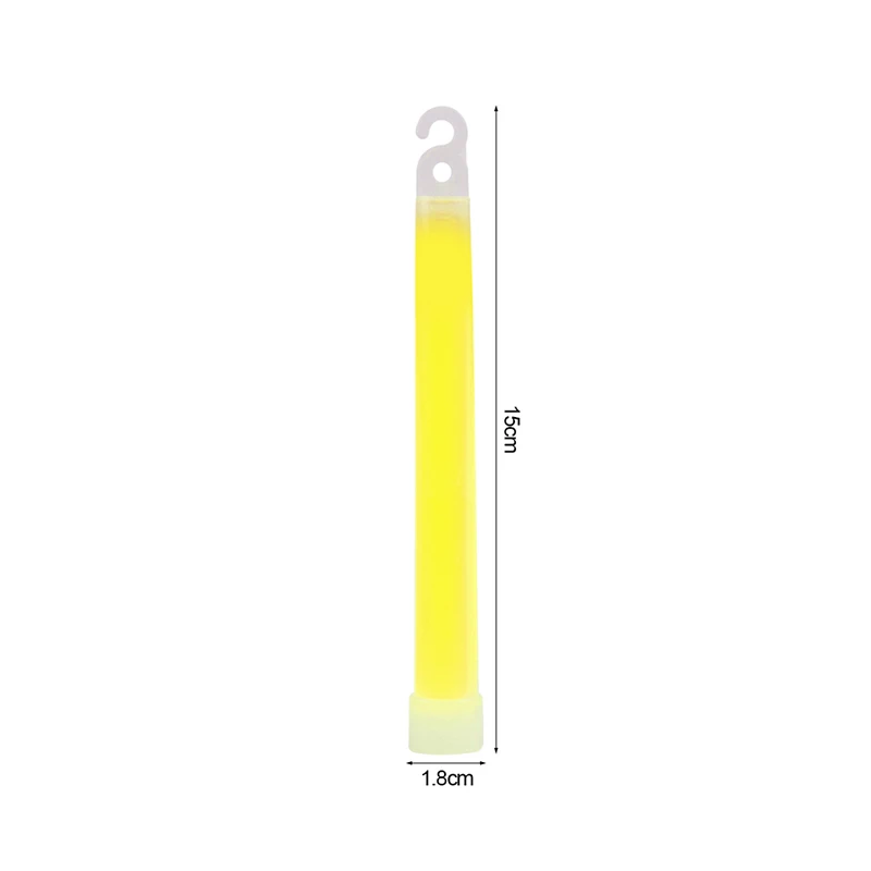 5/10 Stück Leuchtstäbe mit Haken, 15,2 cm, Fluoreszenz-Lichtstab für Wandern, Camping, Outdoor-Zubehör, im Dunkeln leuchtende Party-Dekoration – Detail 17