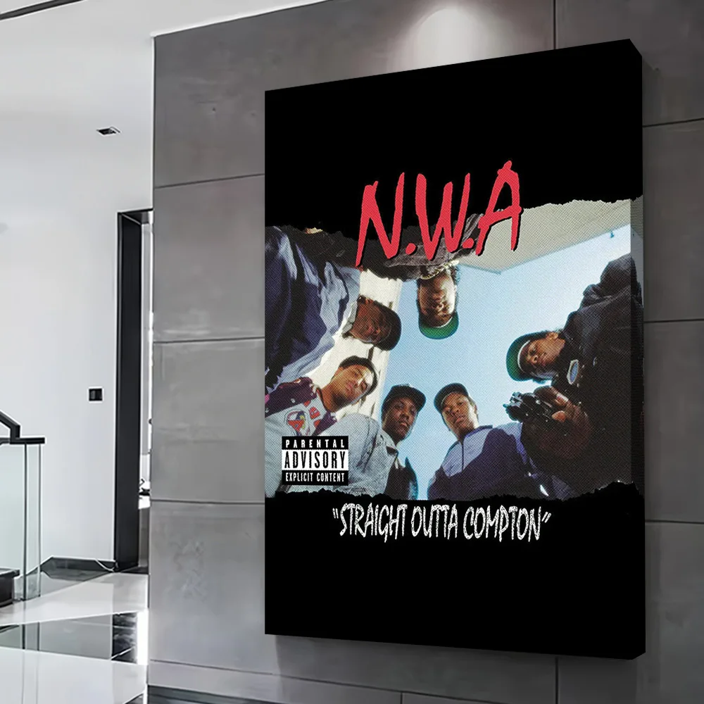 N W A Rapper Music Hip Hop Poster Customizable Printed Canvas Painting for Pictures Wall Art Room Decorating Interior Decoration