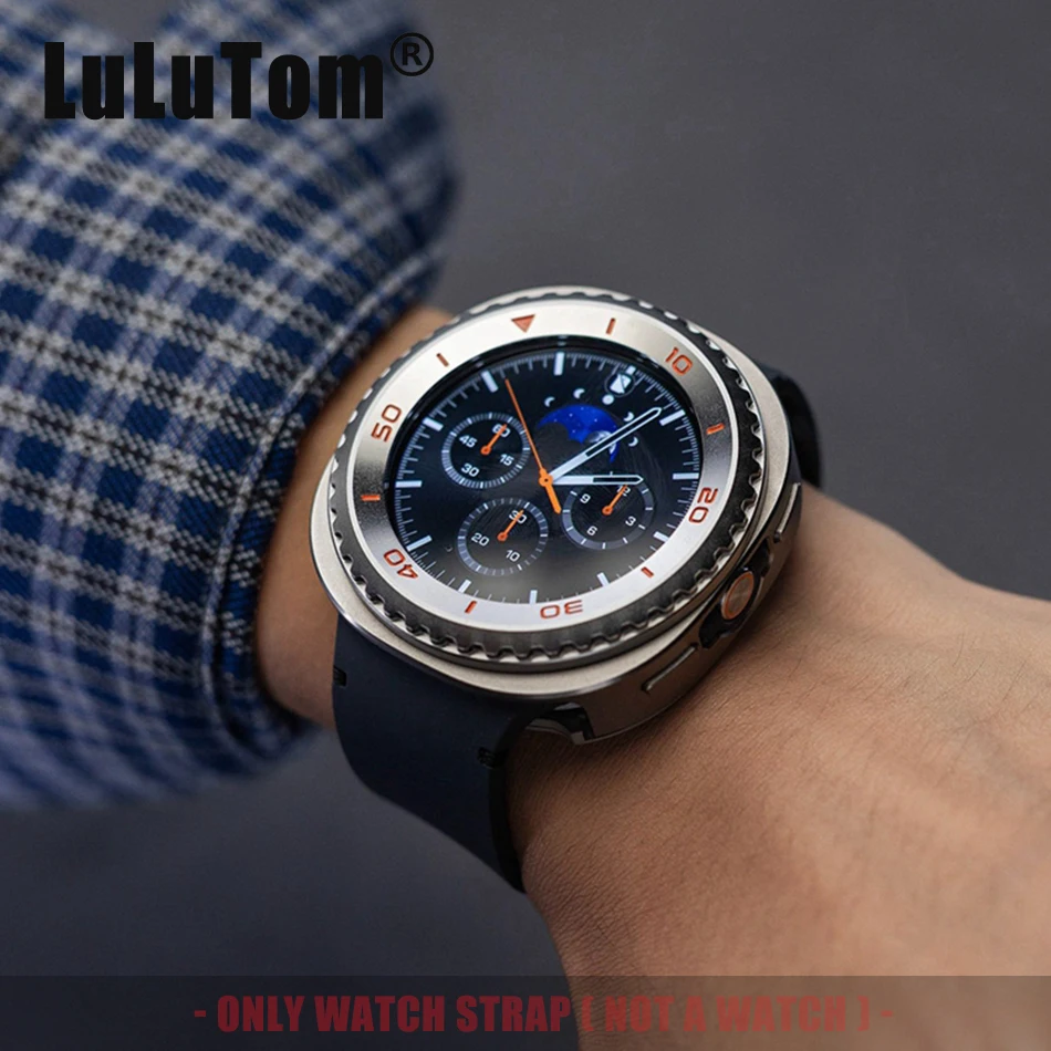 Caixa de Metal Rotativa para Samsung Galaxy Watch 8 Classic 46mm – Capa Protetora de Alumínio Resistente a Impactos para Galaxy Watch 8 Classic