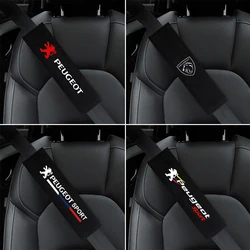 2PCS Car Interior Accessories Auto Seat Belt Cover Shoulder Pads For Peugeot 206 307 308 3008 207 208 407 508 2008 Car Styling