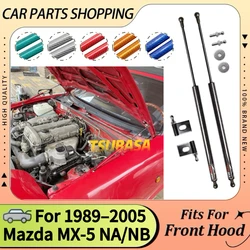 Hood Cylinders Kit for Mazda MX-5 MX5 NA NB 1989-2005 Front Bonnet Damper Modify Gas Struts Prop Piston Rod Lift Support Springs