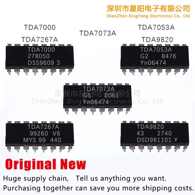 New original TDA7073A TDA7053A TDA7267A TDA7000 TDA9820 spot