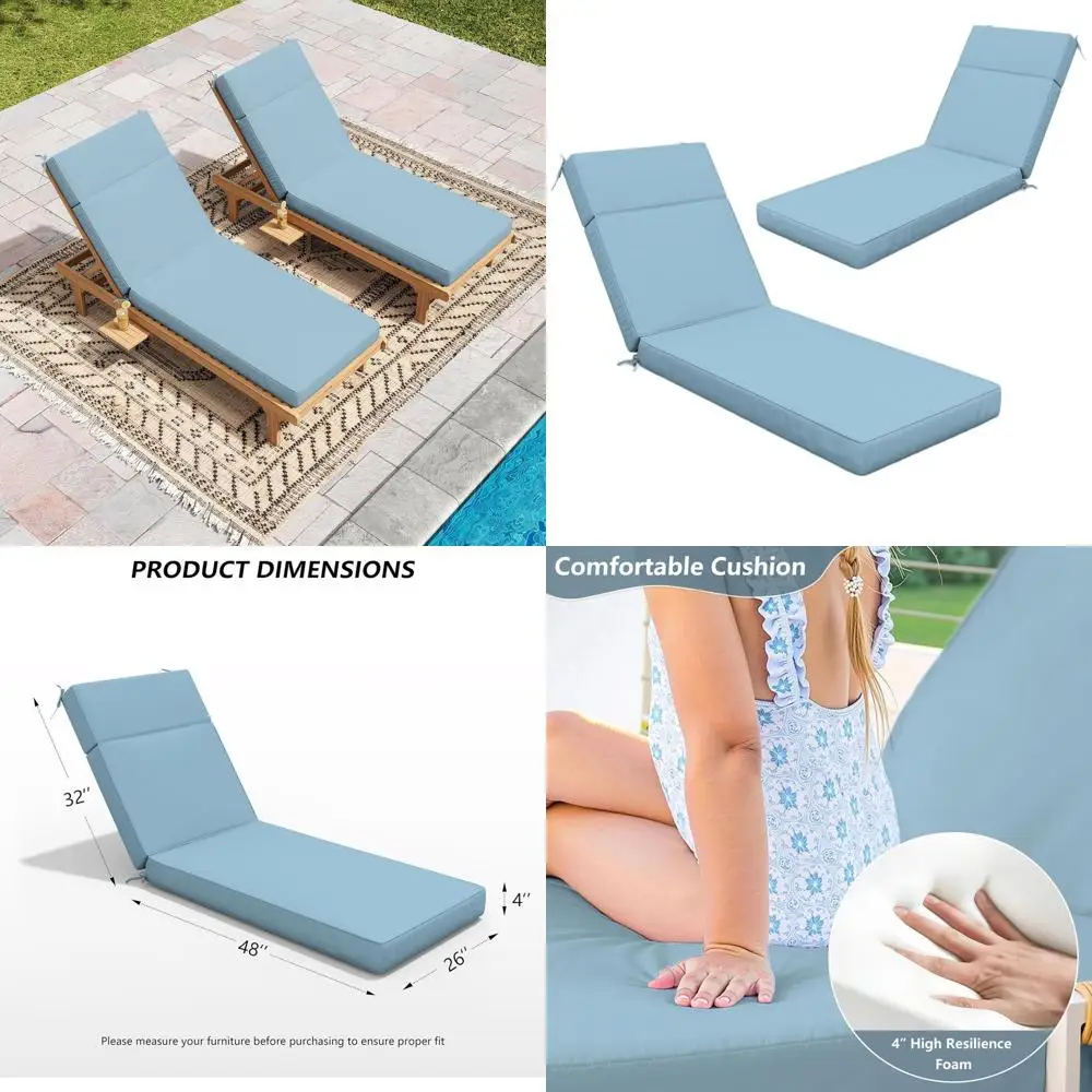 2Pcs Outdoor Chaise…