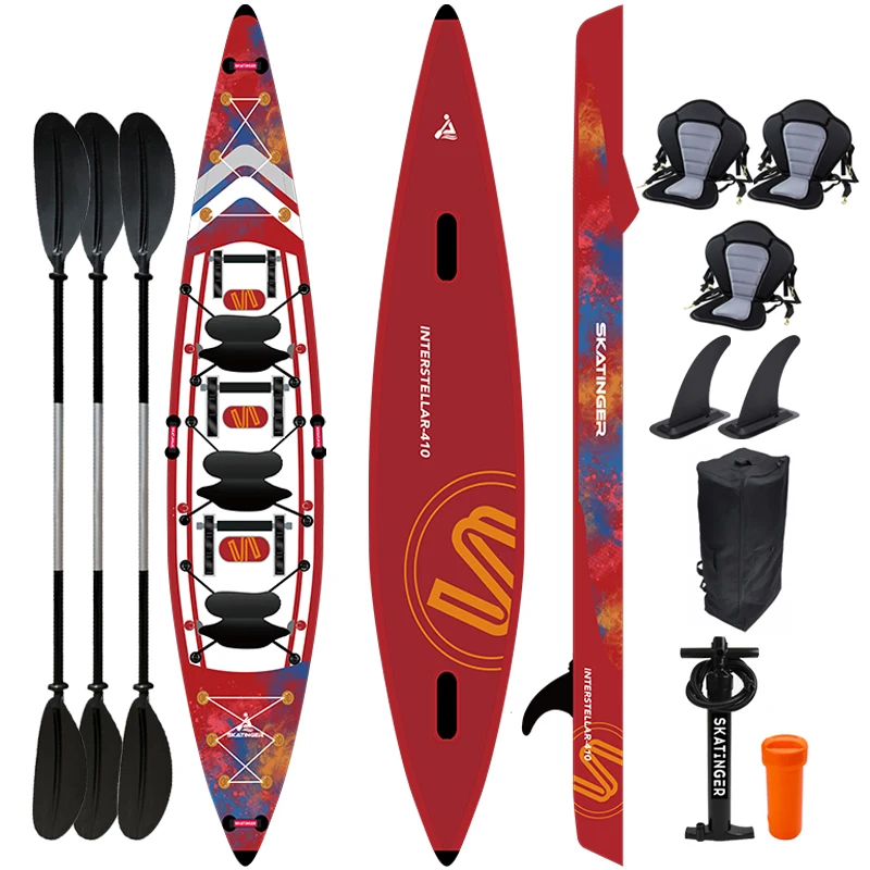 

Skatinger Fishing Kayak Manufacturers Drop Stitch Inflatable Kayak 3 Person Kajak For Sale