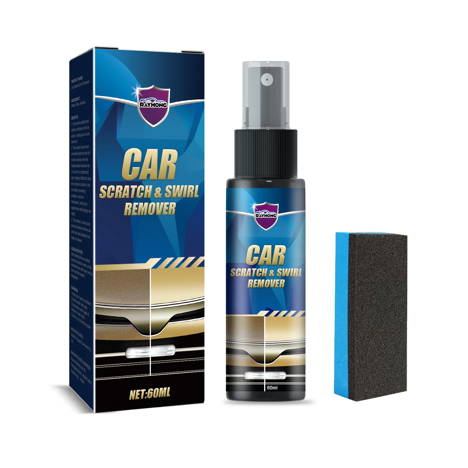 Car scratch spray Car paint scratch scrape renovation polishing paint cleaning care spray