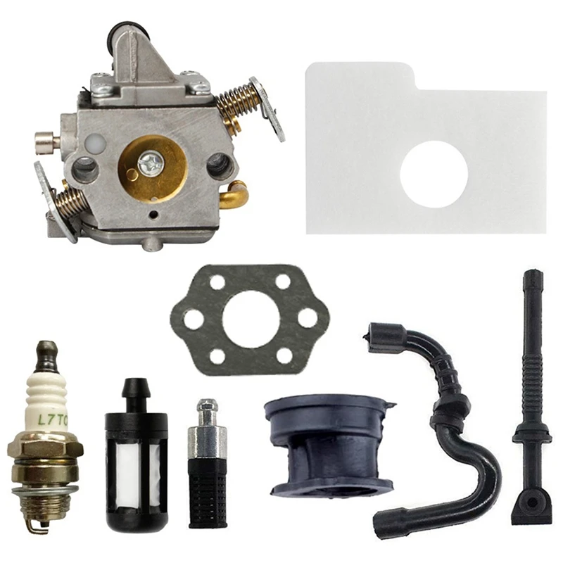 Carburetor Kit For Zama C1Q-S57 Fit Stihl 017 018 MS170 MS180 Chainsaw Engine Parts 11301200603 Filter Fuel Spark Plug