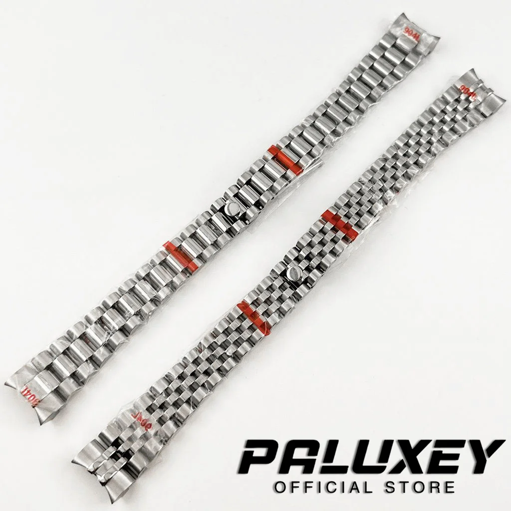 Высококачественный 17 мм 904L президентский браслет для часов, однотонный браслет из нержавеющей стали для 31 мм NH05 NH06 чехол